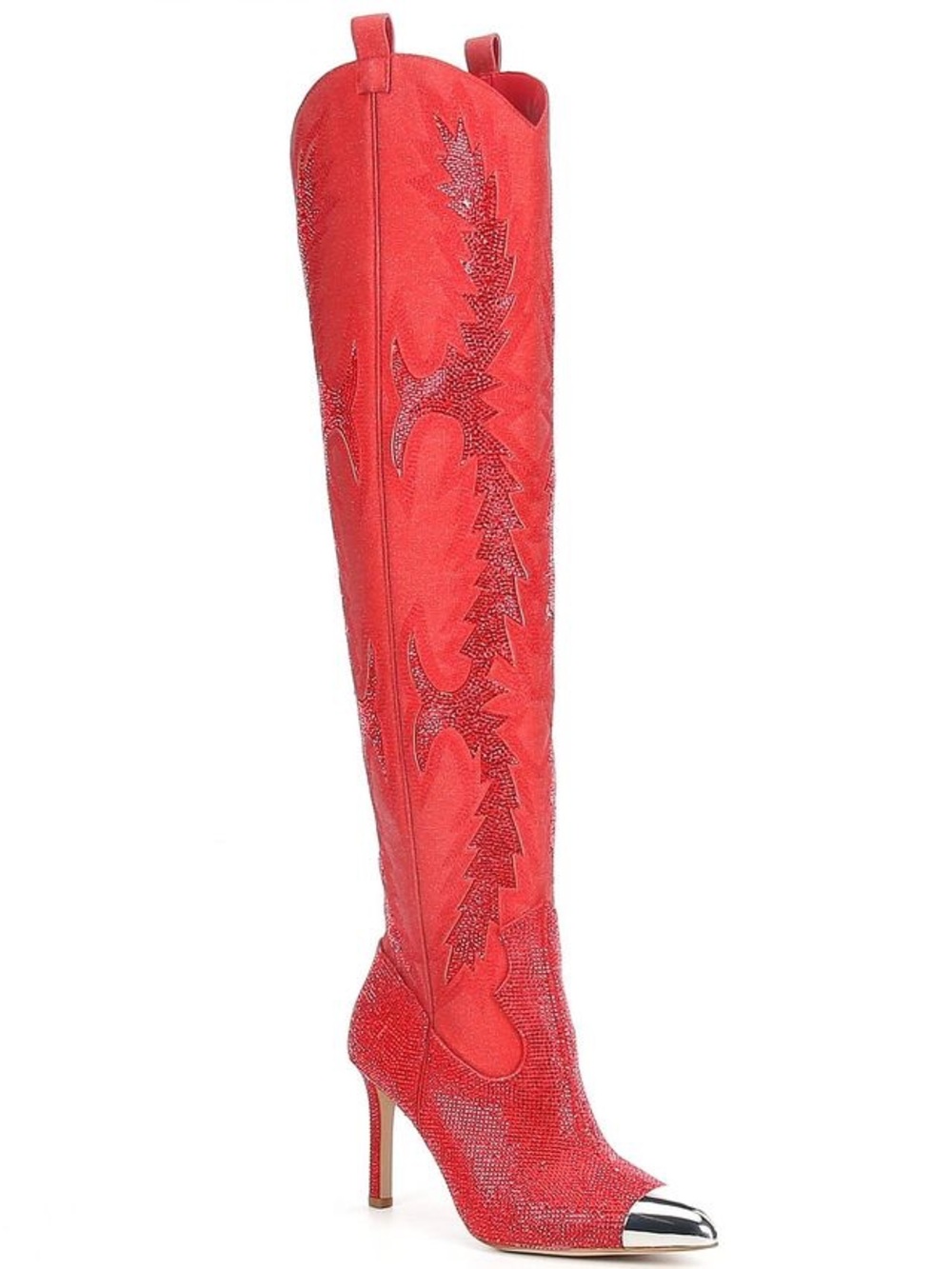 Gianni Bini KatyannaTwo Over-the-Knee Rhinestone Embellished Western Dress Boots